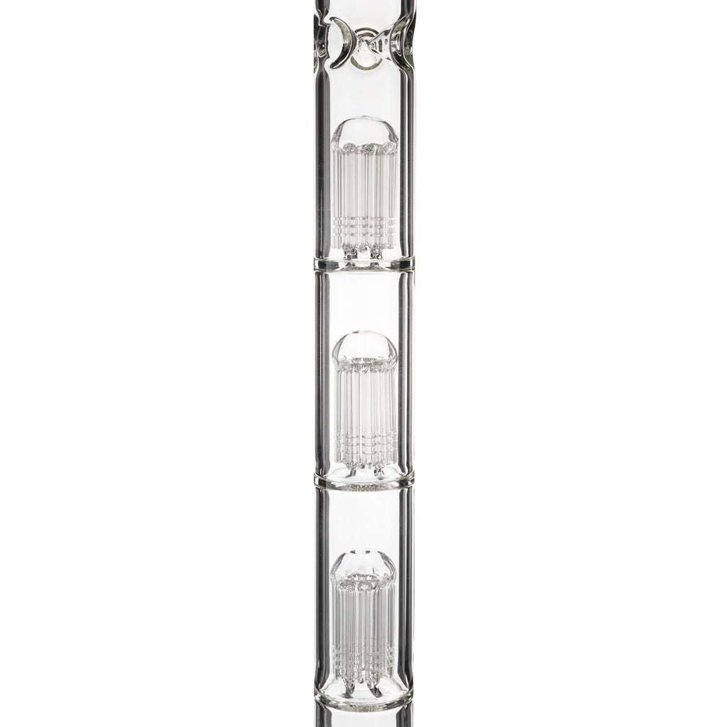 BIO Glass | Triple Chamber 10-Arm Tree Percolator Straight Water Pipe