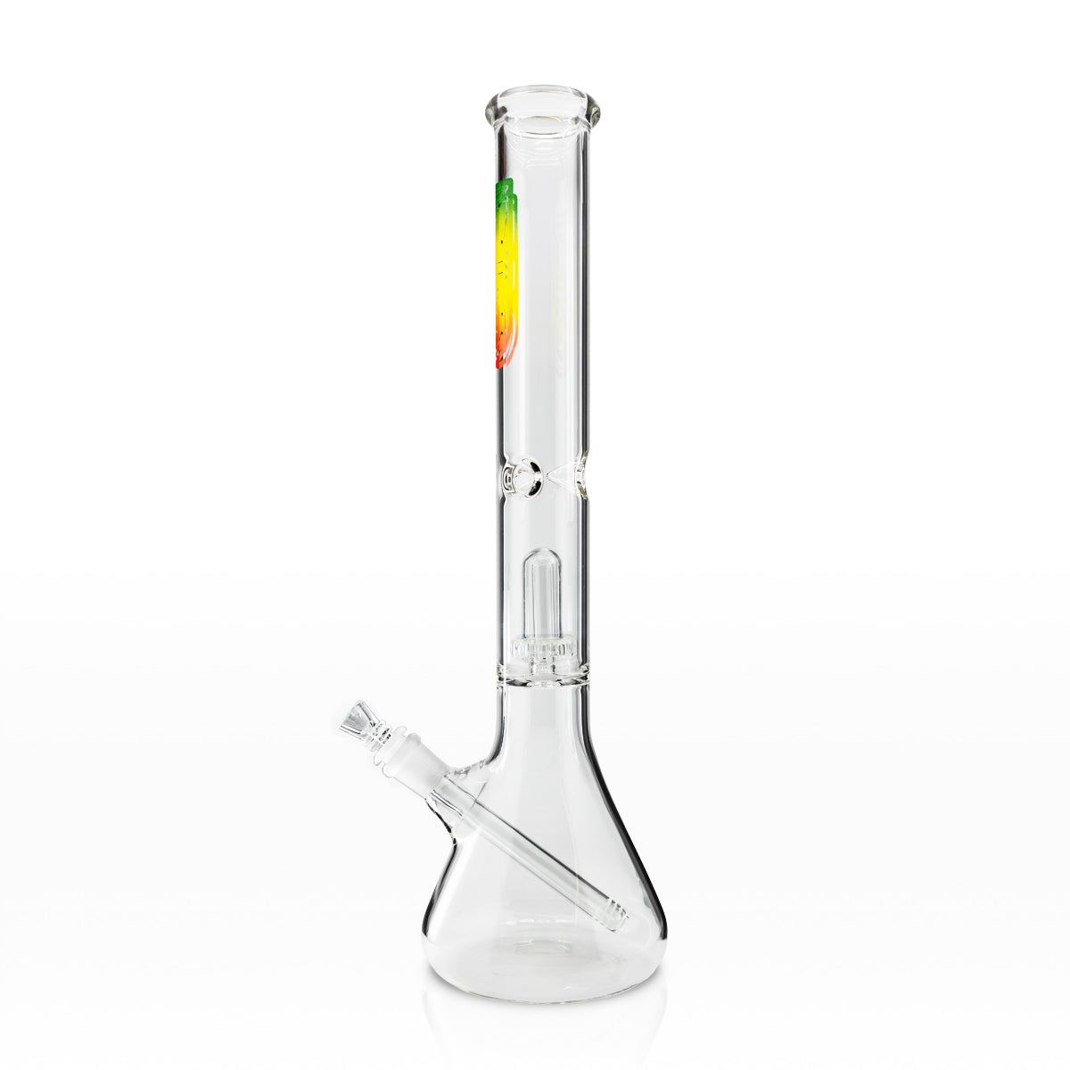 BIO Glass | Showerhead Percolator Beaker Water Pipe | 18" - 14mm - Various Colors Glass Bong Bio Glass   