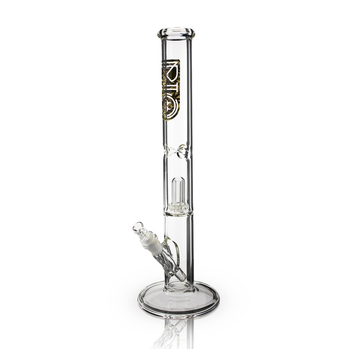 BIO Glass | Showerhead Percolator Straight Water Pipe | 18" - 14mm - Various Colors Glass Bong Biohazard Inc Camo  