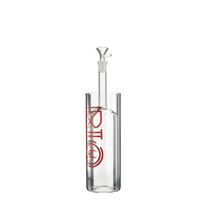Red Decal BIO Glass Gravity Water Bong