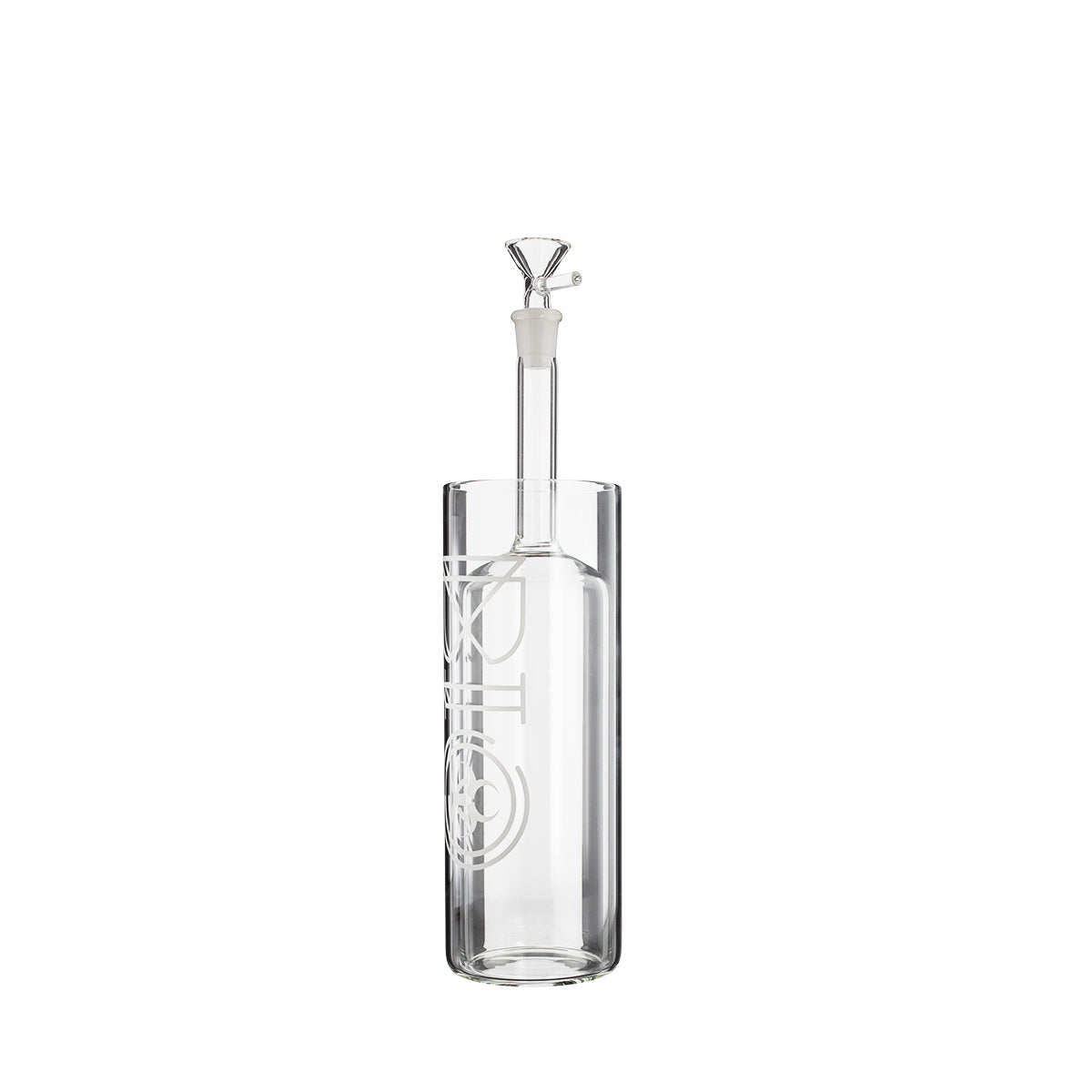 BIO Glass | Gravity Glass Water Pipe | 12" - 14mm - Various Colors Glass Bong Biohazard Inc Silver  