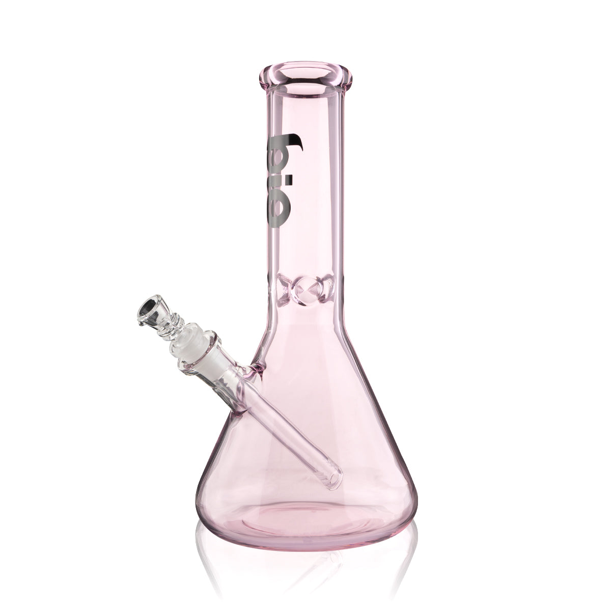 BIO Glass | Classic Beaker Full Color Water Pipe | 12" - 14mm - Various Colors Glass Bong Biohazard Inc Pink  