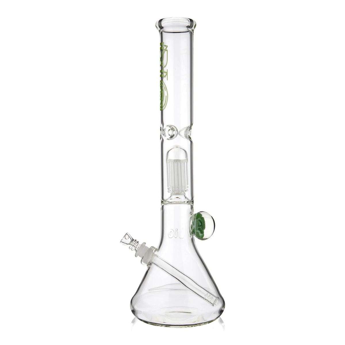 BIO Glass | Flower Marble 8-Arm Tree Percolator Beaker Water Pipe | 18" - 14mm - Various Colors Glass Bong Biohazard Inc   