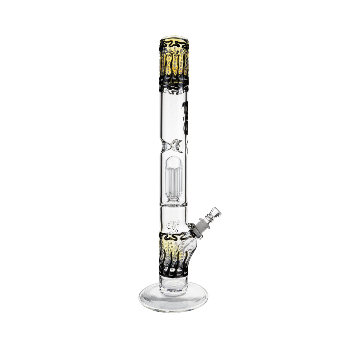 BIO Glass | Worked Single Chamber 8-Arm Tree Percolator Water Pipe | 18" - 14mm - Various Colors  Biohazard Inc   