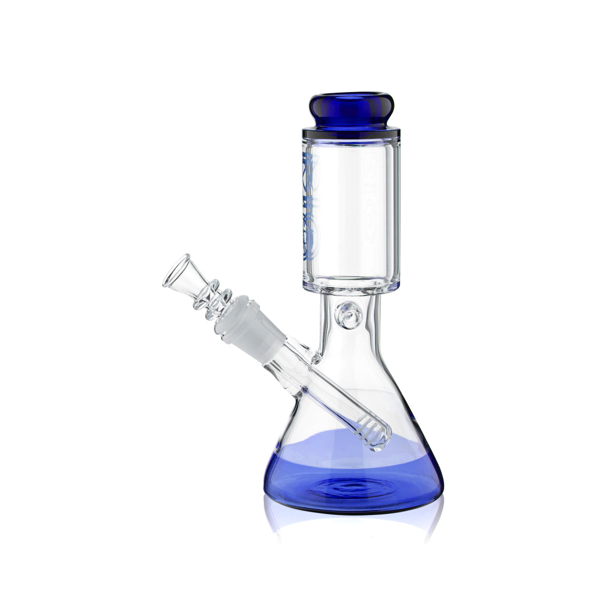 BIO Glass | Wide Chamber Beaker Waterpipe | 8" - 14mm - Various Colors Glass Bong Biohazard Inc   