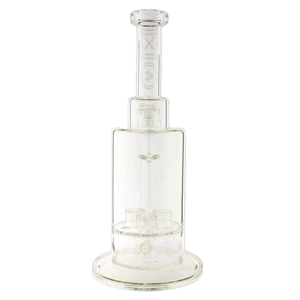 BIO Glass | Triple Updome Percolator Inline Stemless Water Pipe | 16"