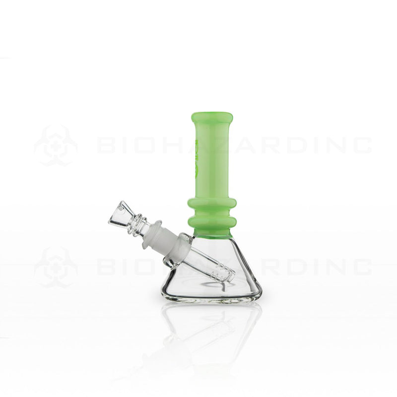 BIO Glass | Mini Heavy Duty Colored Neck Beaker Water Pipe | 5"  - 14mm - Various Colors Glass Bong Biohazard Inc   