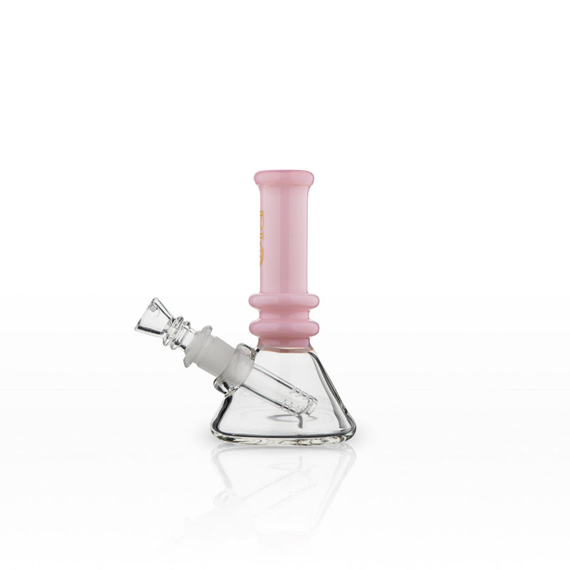 BIO Glass | Mini Heavy Duty Colored Neck Beaker Water Pipe | 5"  - 14mm - Various Colors Glass Bong Biohazard Inc   