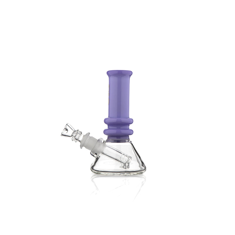BIO Glass | Mini Heavy Duty Colored Neck Beaker Water Pipe | 5"  - 14mm - Various Colors Glass Bong Biohazard Inc   