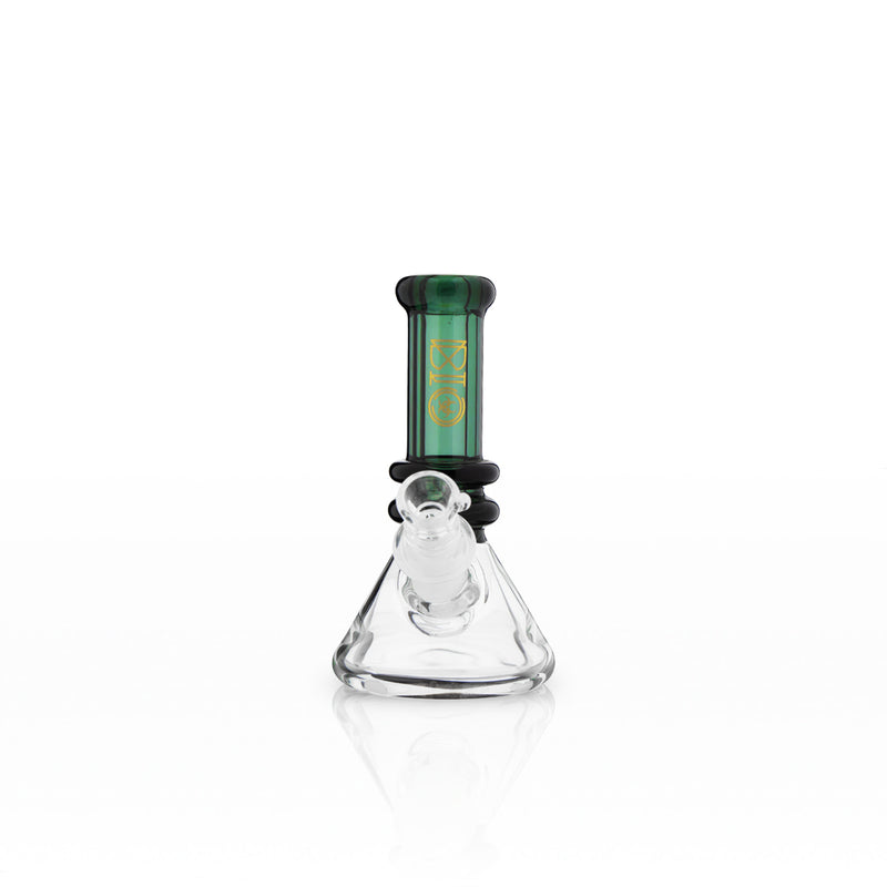 BIO Glass | Mini Heavy Duty Colored Neck Beaker Water Pipe | 5"  - 14mm - Various Colors Glass Bong Biohazard Inc   