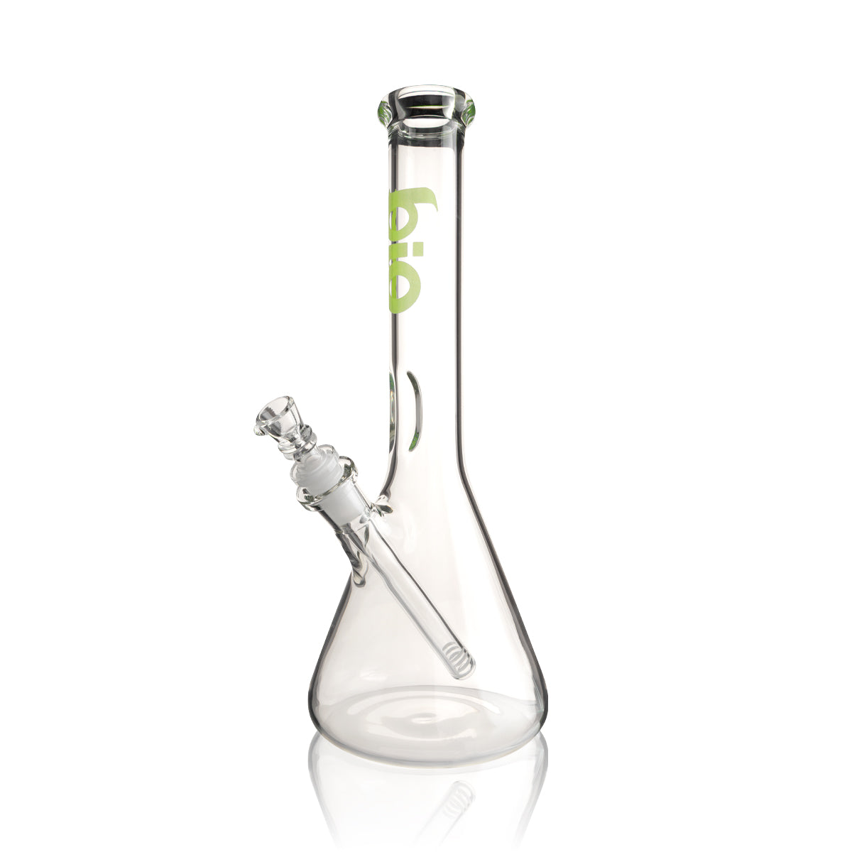 BIO Glass | 38 Special Classic Beaker Water Pipe | 12" - 14mm - Various Colors Glass Bong Biohazard Inc Green  