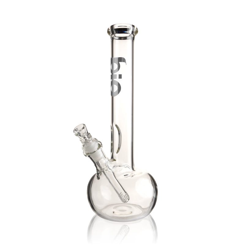 BIO Glass | 38 Special Classic Bubble Water Pipe | 12" - 14mm - Various Colors Glass Bong Biohazard Inc Silver  