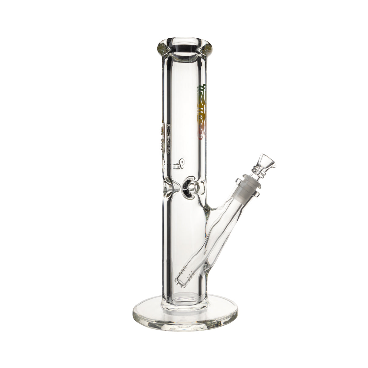 BIO Glass | Heavy Glass Straight Water Pipe | 12" - 14mm - Various Colors Glass Bong Biohazard Inc   