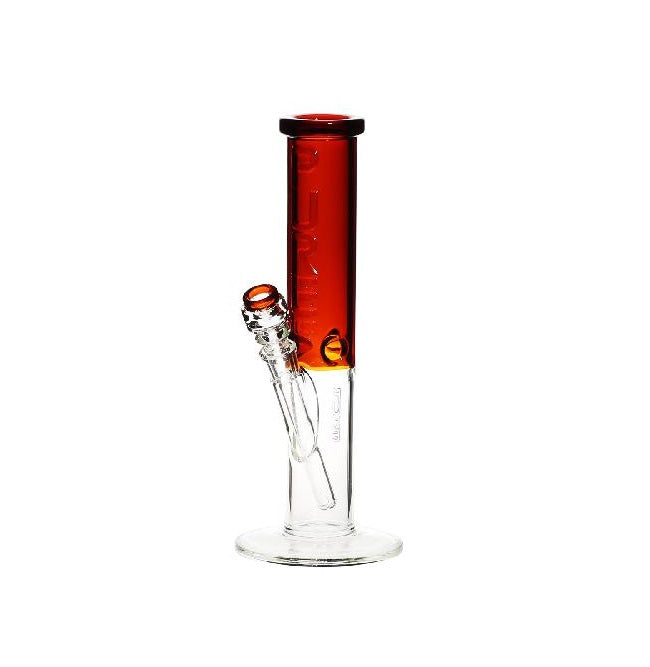 PURE Glass | Insight Classic Straight Water Pipe | 12" - 14mm - Various Colors Glass Bong Pure Glass Amber  