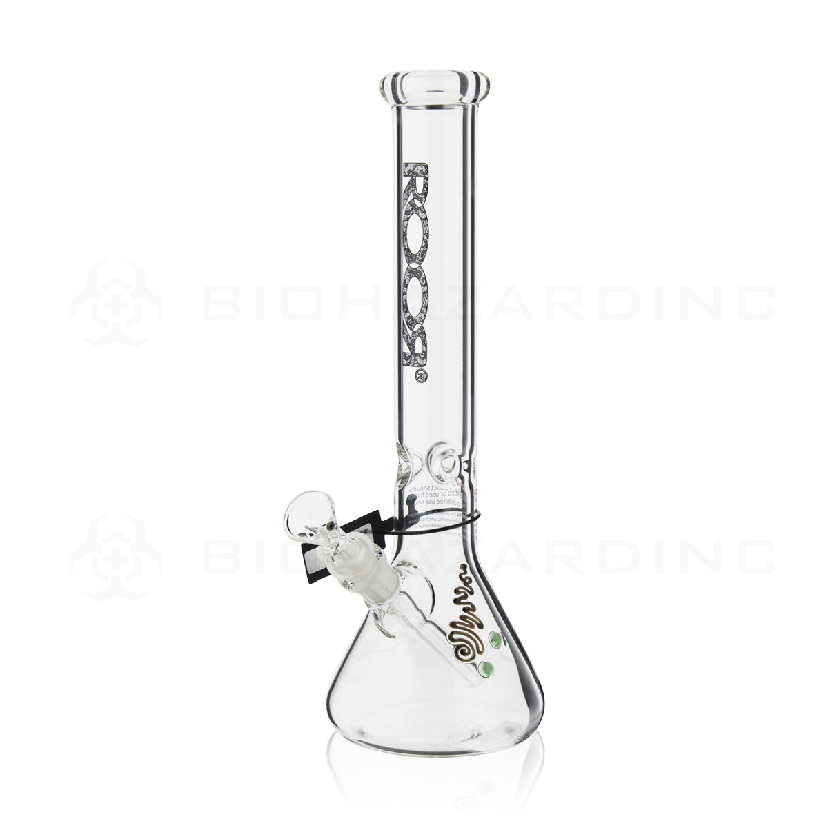 RooR® | 45mm x 5mm Beaker Water Pipe | 14" - 14mm - Lace Logo Glass Bong Roor   