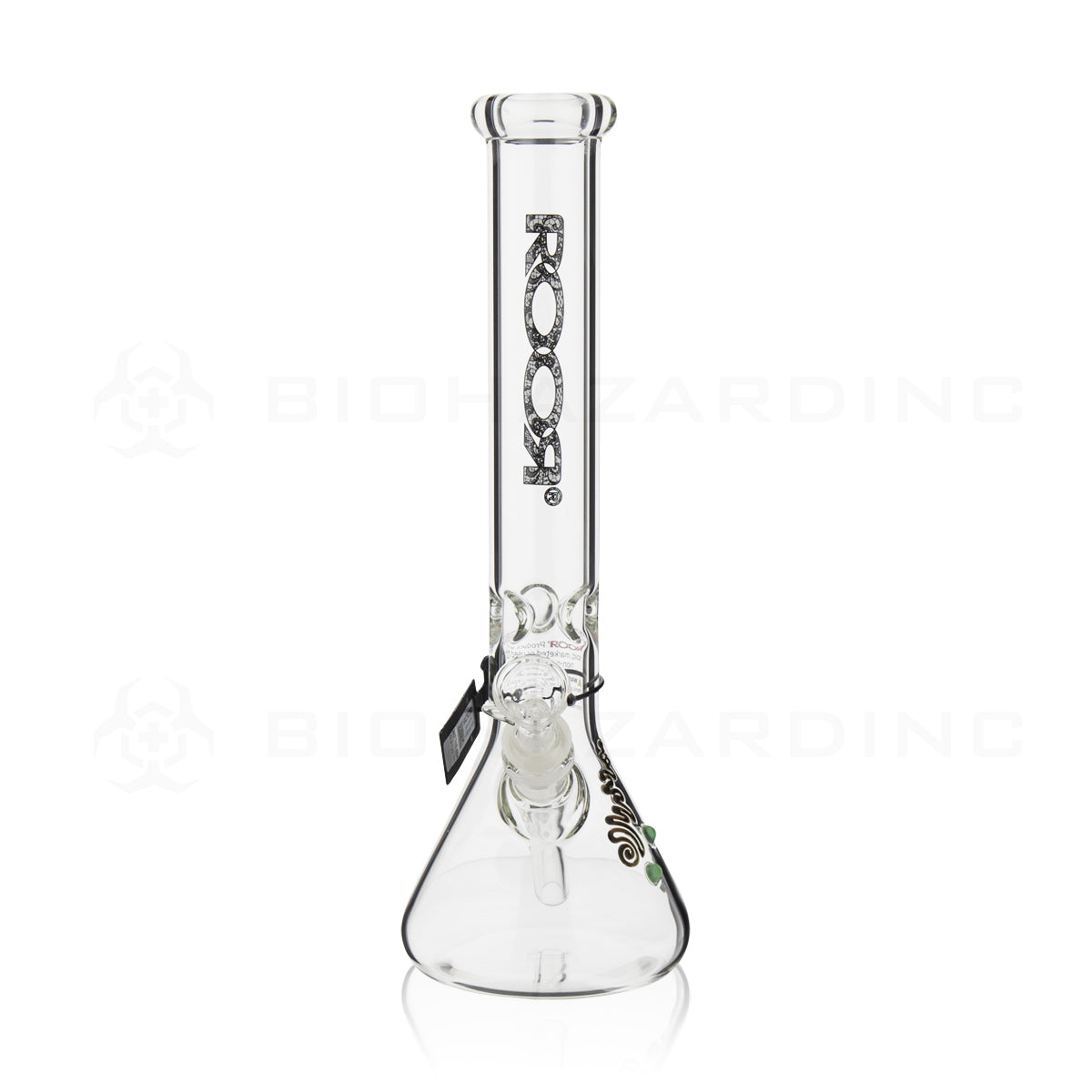 RooR® | 45mm x 5mm Beaker Water Pipe | 14" - 14mm - Lace Logo Glass Bong Roor   