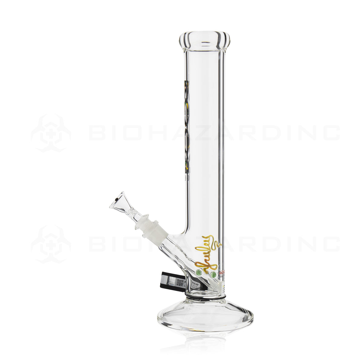 RooR® | Classic Straight Water Pipe | 14" - 14mm - Galaxy Logo Glass Bong Roor   