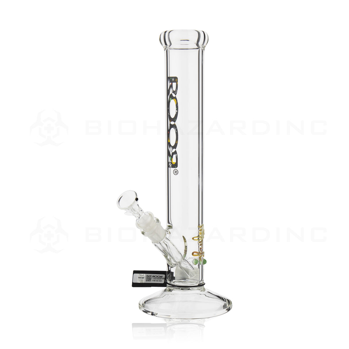 RooR® | Classic Straight Water Pipe | 14" - 14mm - Galaxy Logo Glass Bong Roor   