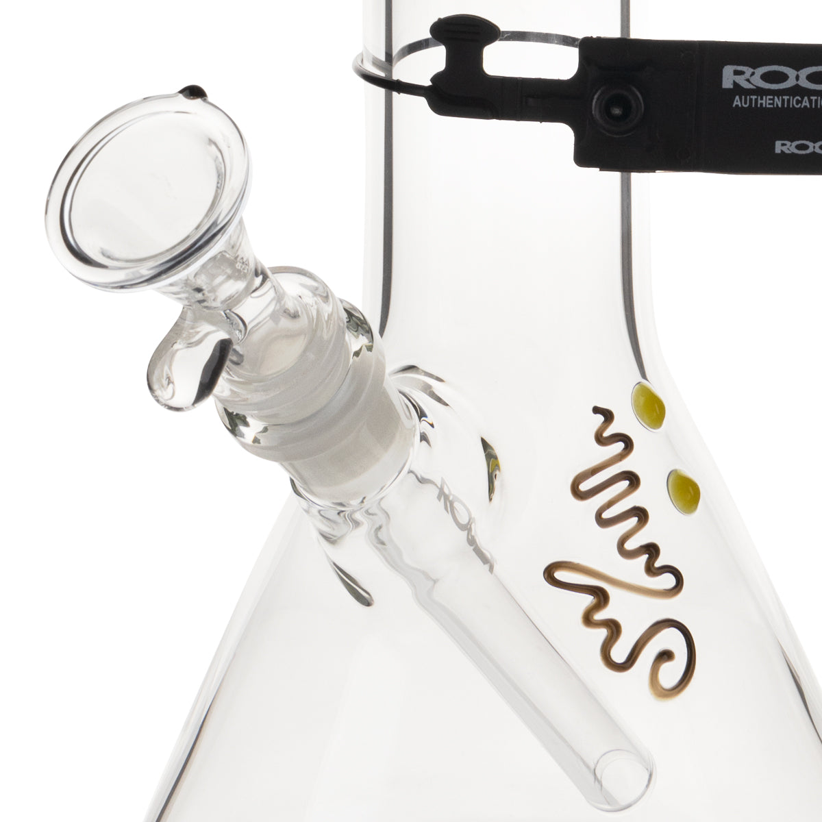 RooR® | Classic Beaker Water Pipe | 18" - 19mm - Galaxy Logo Glass Bong Roor   