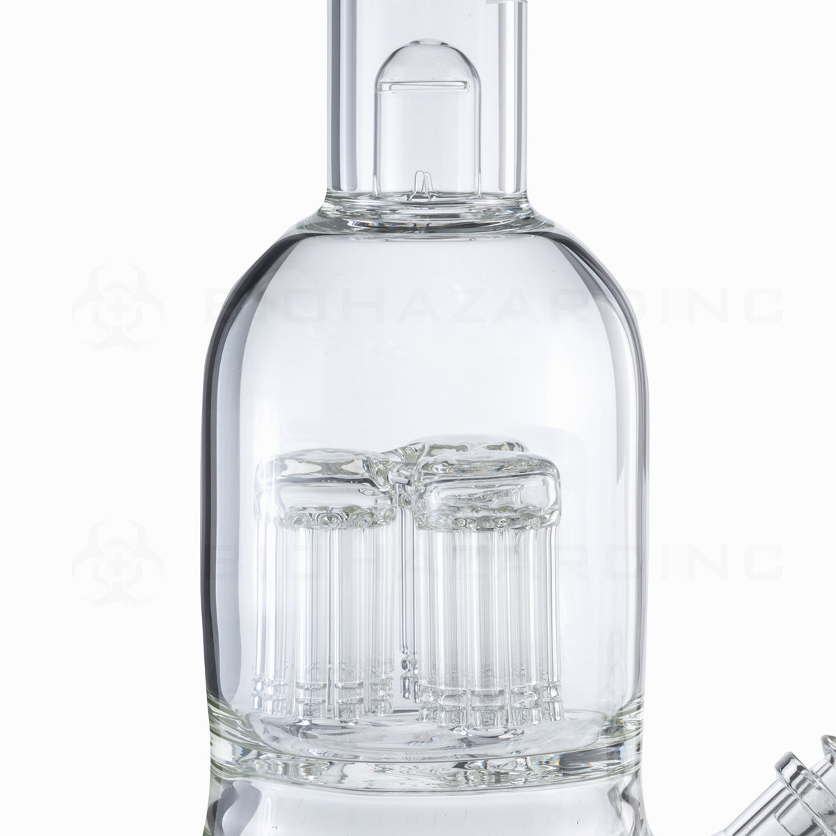 PURE Glass | Kraken Triple 10-Arm Tree Percolator + Splashguard Water Pipe | 20" - 19mm - Etched Glass Bong Pure Glass   