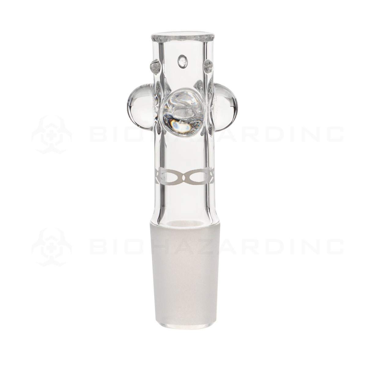 RooR® | TECH Inline Tree Straight Water Pipe | 18" - 19mm - White/Black Glass Bong Roor   