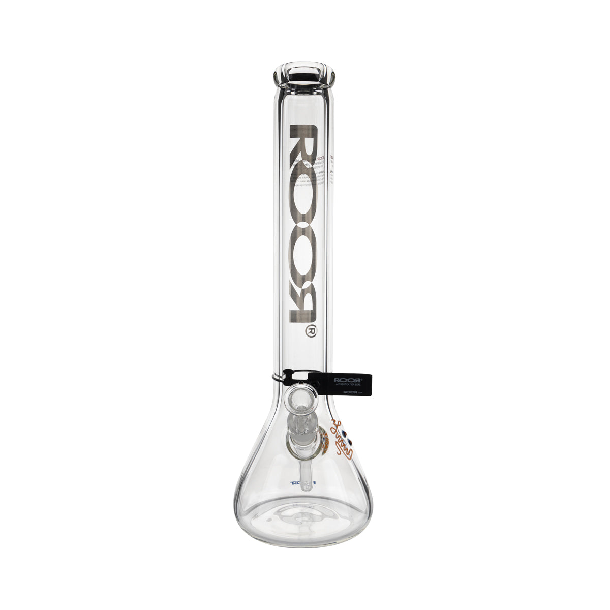 RooR® | Heavy Glass Zeaker Water Pipe | 18" - 14mm - Platinum  Biohazard Inc   