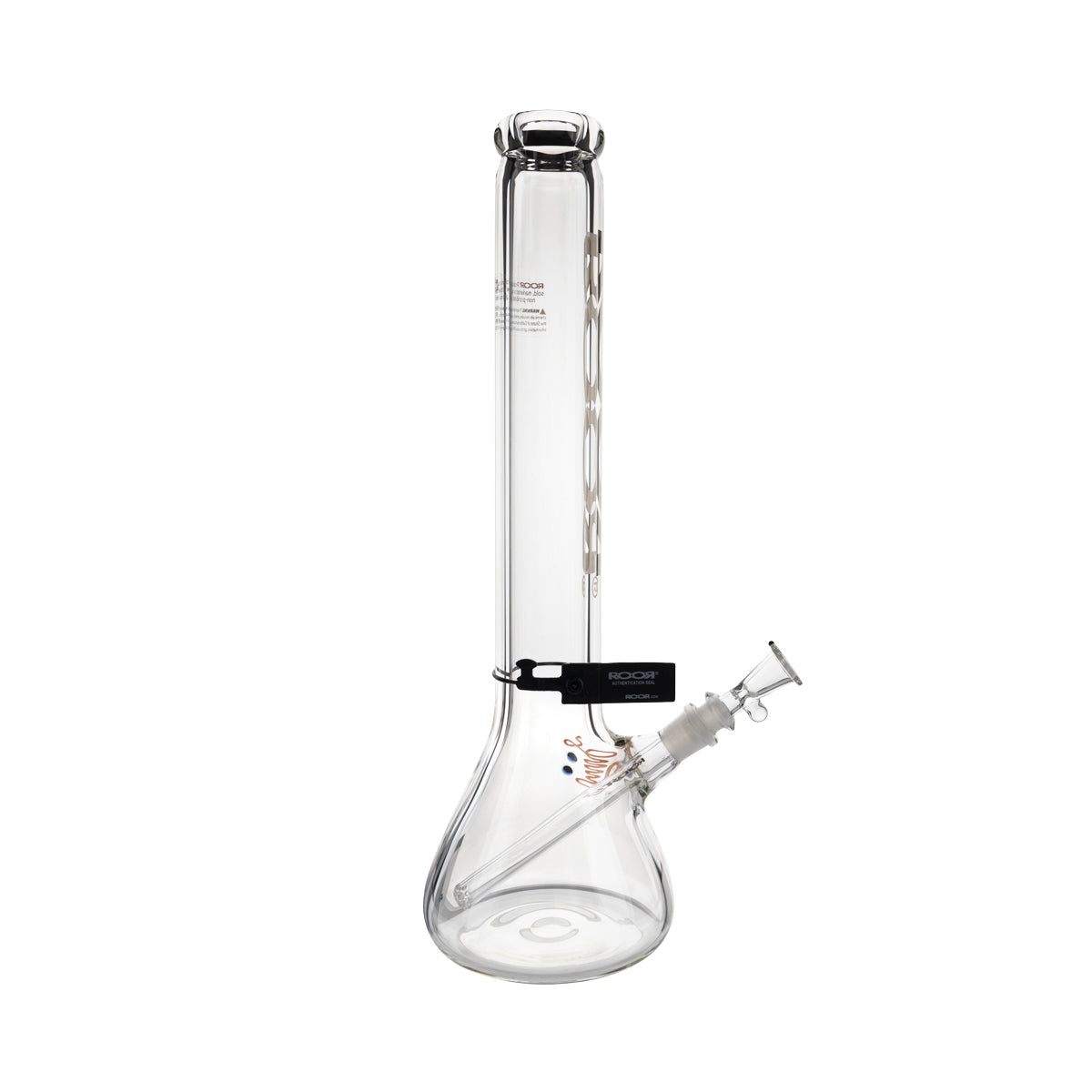 RooR® | Heavy Glass Zeaker Water Pipe | 18" - 14mm - Platinum  Biohazard Inc   