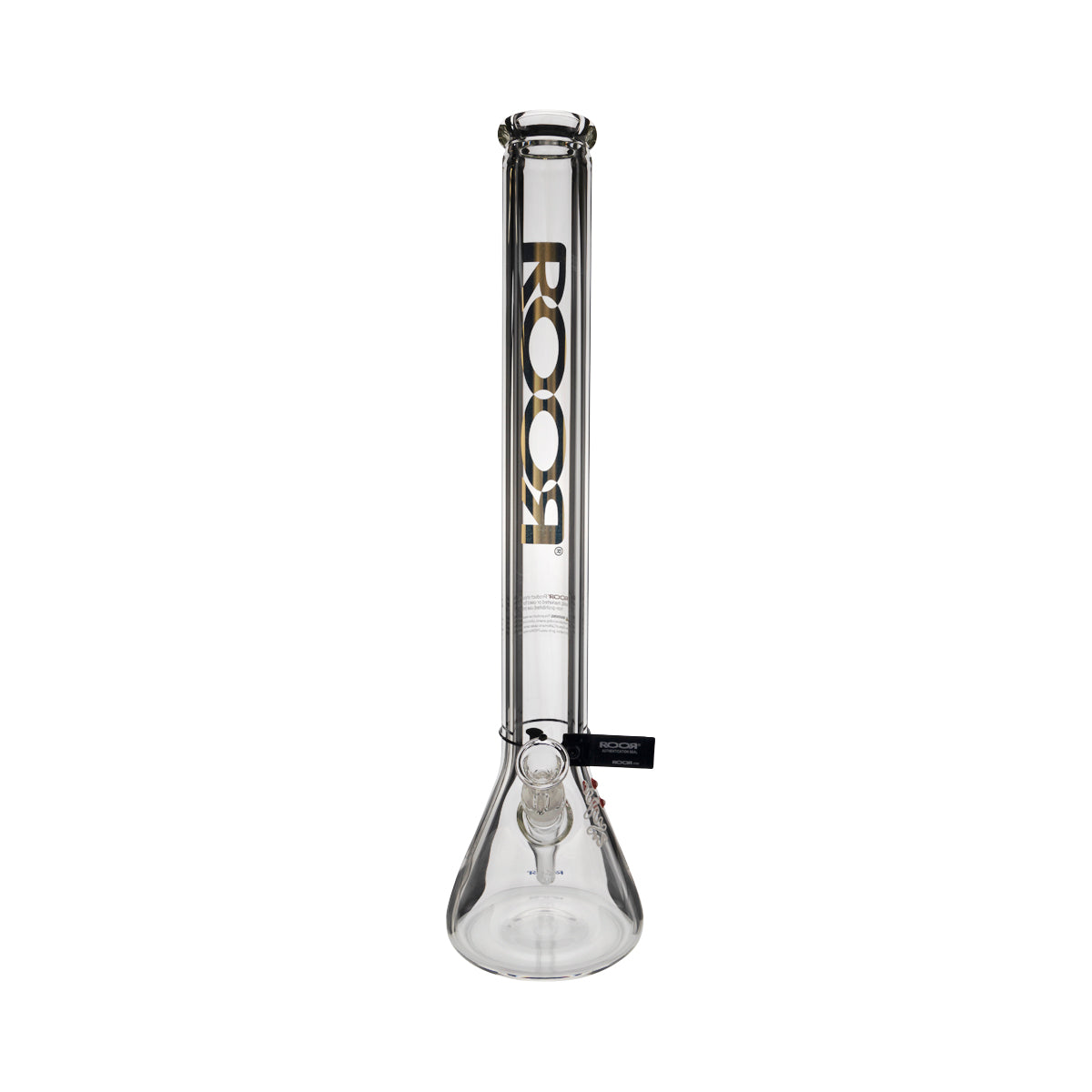 RooR® | Heavy Glass Zeaker Water Pipe | 22" - 14mm - Gold  Biohazard Inc   