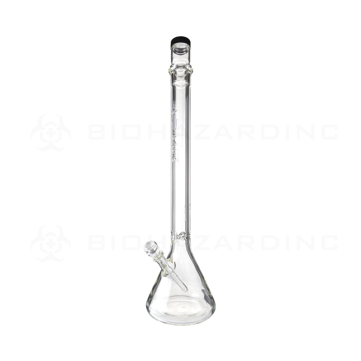 Pure Glass | Duplex Heavy Glass Beaker Water Pipe + Stackable Nug Jar | 14mm - Clear - Various Sizes Glass Bong Pure Glass 24"  