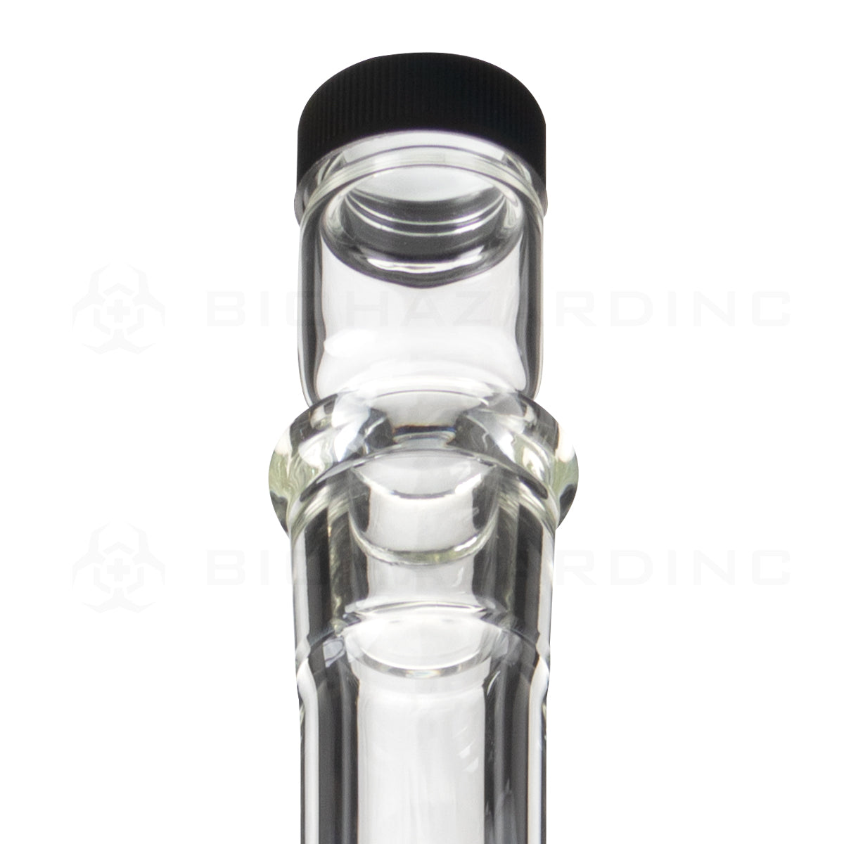 Pure Glass | Duplex Heavy Glass Beaker Water Pipe + Stackable Nug Jar | 14mm - Clear - Various Sizes Glass Bong Pure Glass   