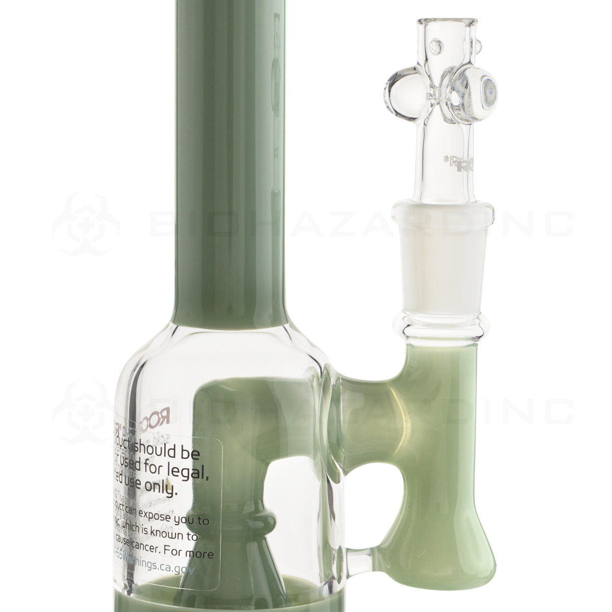RooR® | Slugger Water Pipe w/ Fixed Downstem | 14" - 14mm - Full Mint Glass Bong Roor   