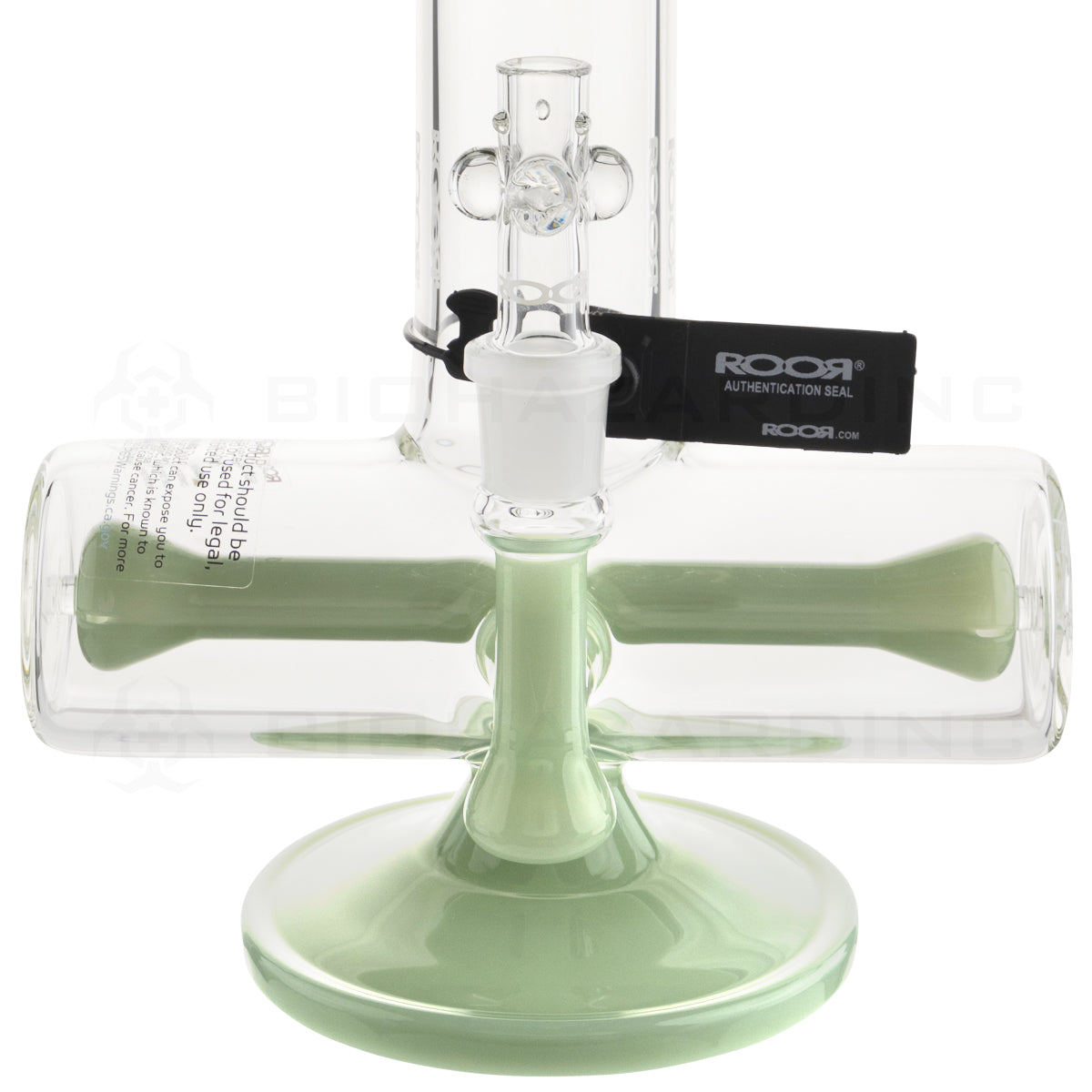 Roor® | Classic Straight w/ Inline Percolator | 18" - 19mm - Green Glass Bong Roor   
