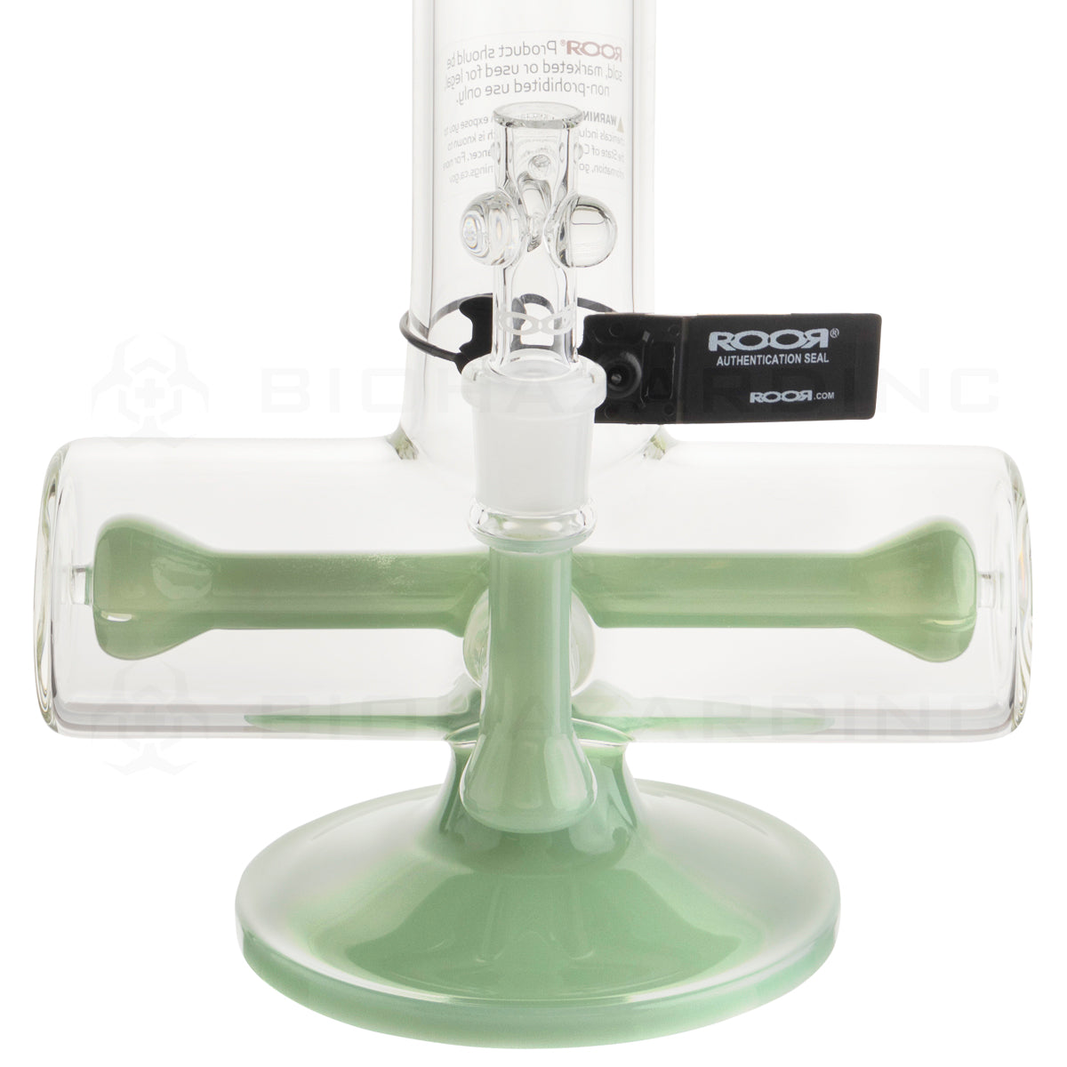 Roor® | Classic Straight w/ Inline & 10-Arm Tree Percolator | 18" - 19mm - Green Glass Bong Roor   