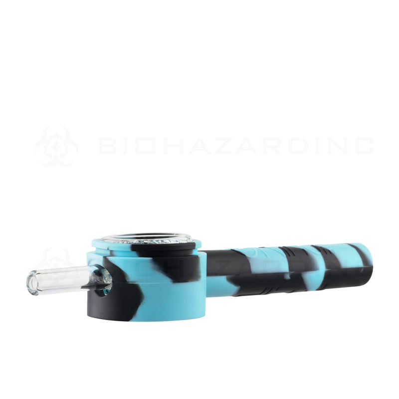 White Rhino | Glass Flip Hand Pipe-To-Straw | 5.25" - Silicone - 35 Count Silicone Hand Pipe Biohazard Inc   