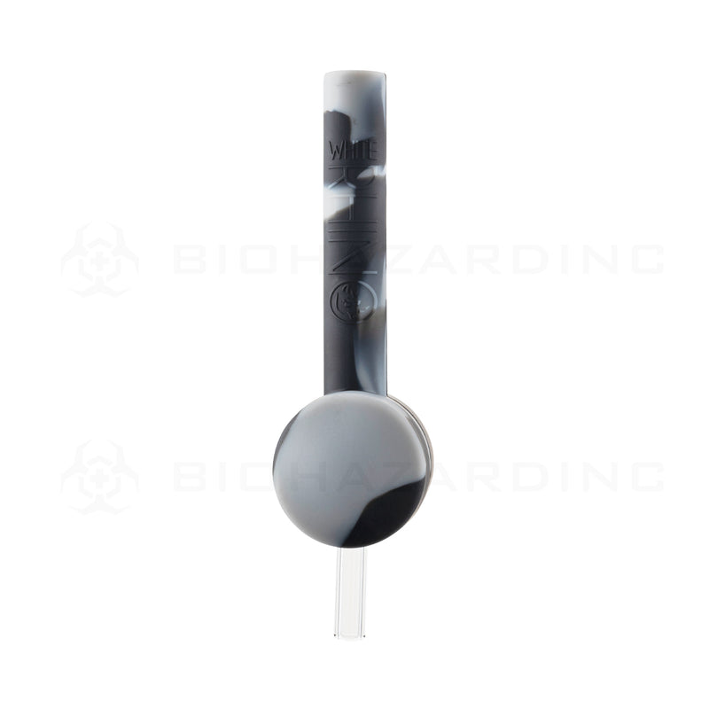 White Rhino | Glass Flip Hand Pipe-To-Straw | 5.25" - Silicone - 35 Count Silicone Hand Pipe Biohazard Inc   