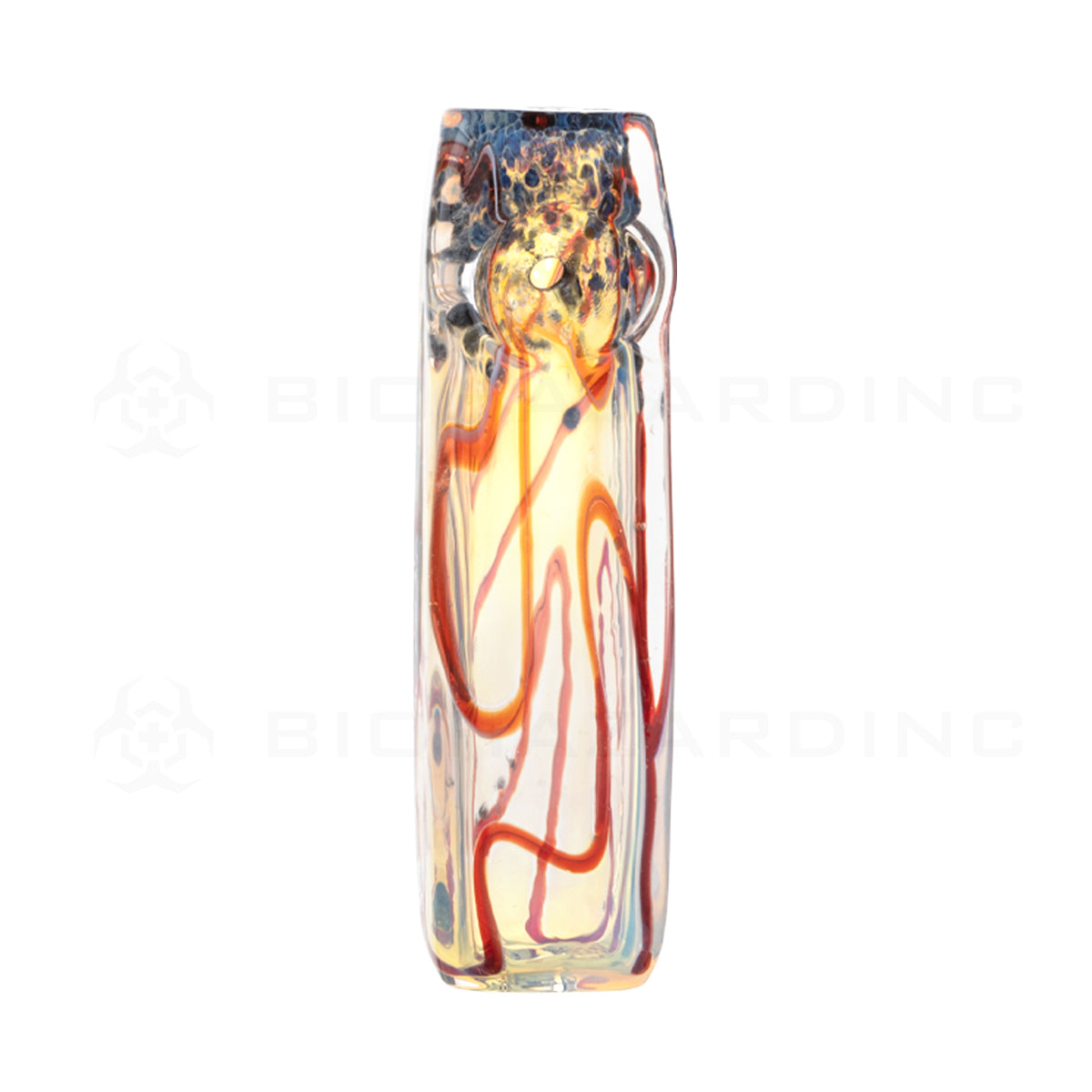 Hand Pipe | Fumed Brick Assorted Colors Hand Pipe | 3-4" - Glass - 10 Count  Biohazard Inc   