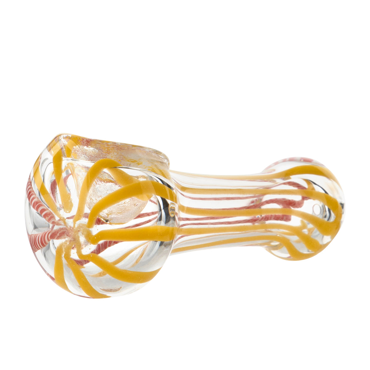 Hand Pipe | Candy Swirl Glass | 3.5" - Glass - 10 Count Glass Hand Pipe Biohazard Inc   