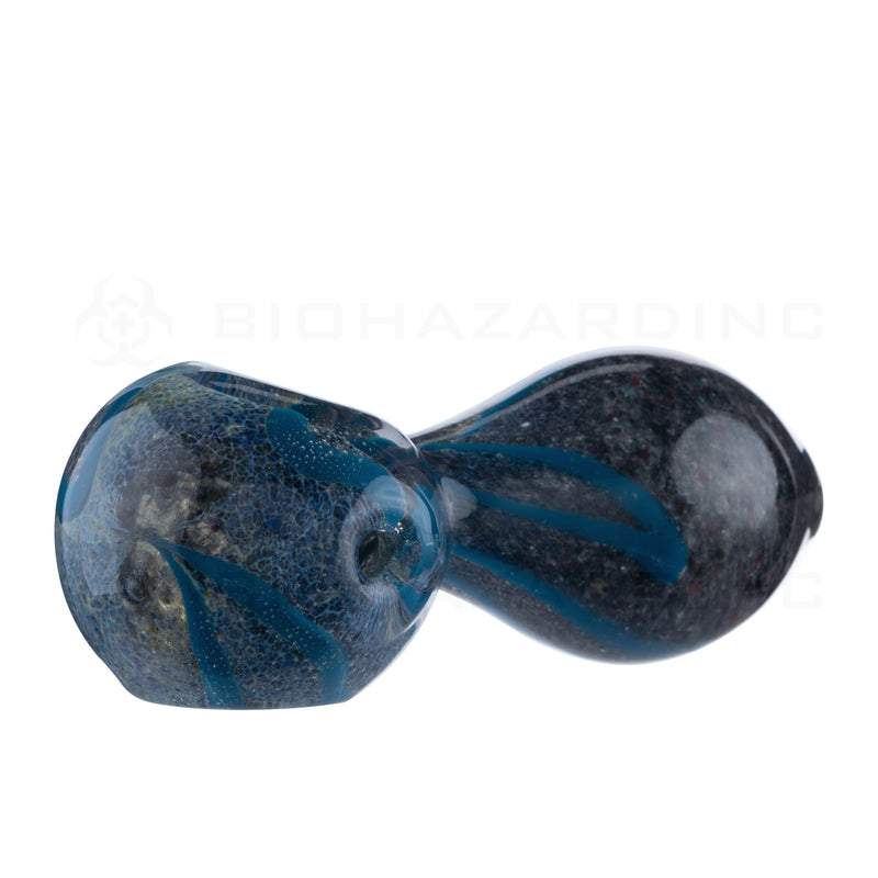 Hand Pipe | Classic Glass Spoon Fritted Hand Pipe | 3" - Glass - Assorted Colors Glass Hand Pipe Biohazard Inc   