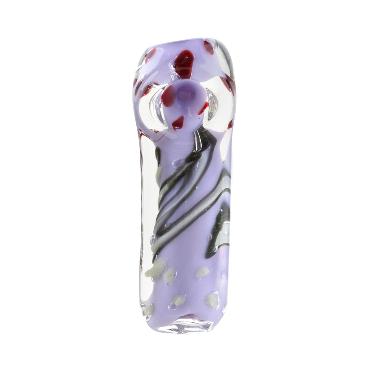 Hand Pipe | Brick Glass Hand Pipe Slyme Abstract Design | 3" - Glass - 3 Count Glass Hand Pipe Biohazard Inc   