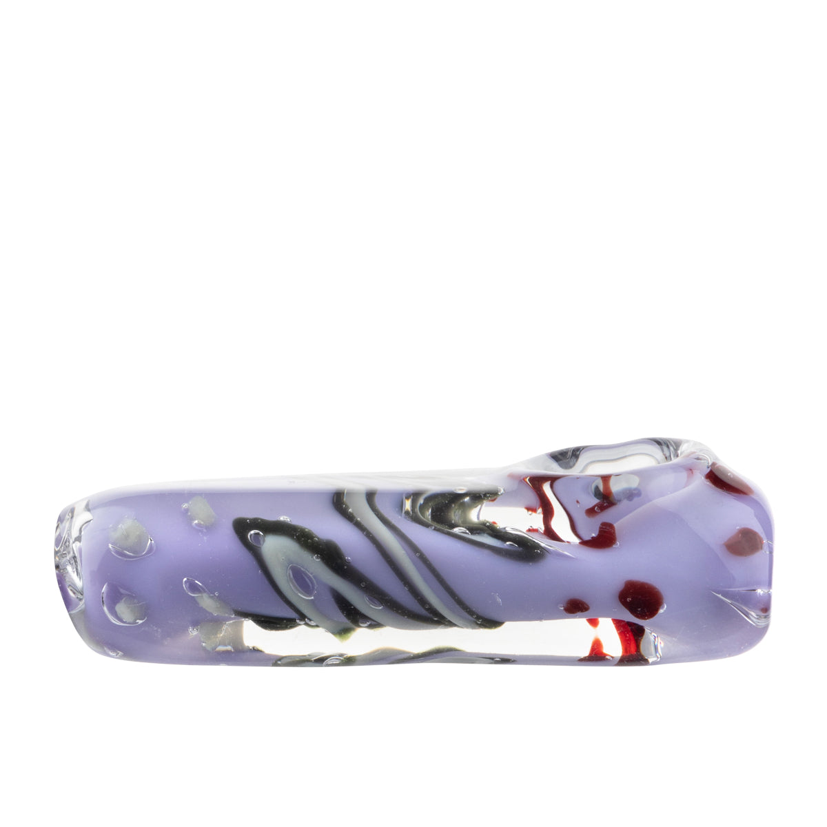 Hand Pipe | Brick Glass Hand Pipe Slyme Abstract Design | 3" - Glass - 3 Count Glass Hand Pipe Biohazard Inc   