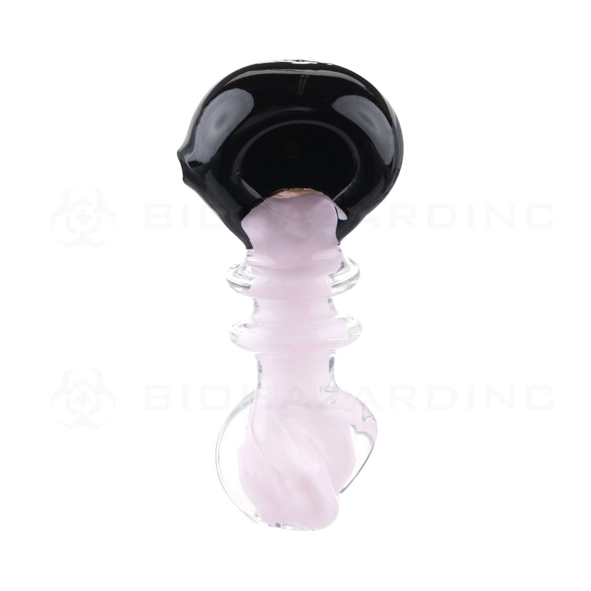Hand Pipe | Classic Glass Spoon Hand Pipe 2-Marias | 3.5" - Glass - 3 Pack  Biohazard Inc   