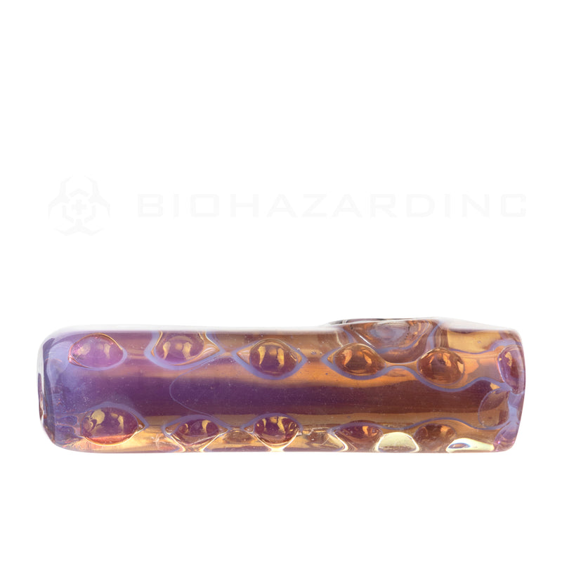 Hand Pipe | Slyme Dot Fumed Brick Hand Pipe | 3.5" - Glass - 6 Count Glass Hand Pipe Biohazard Inc   