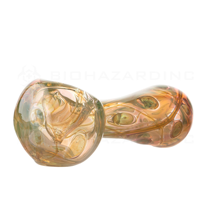Hand Pipe | Classic Fumed Spoon Hand Pipe | 4" - 5" - Glass - Various Colors  Biohazard Inc   