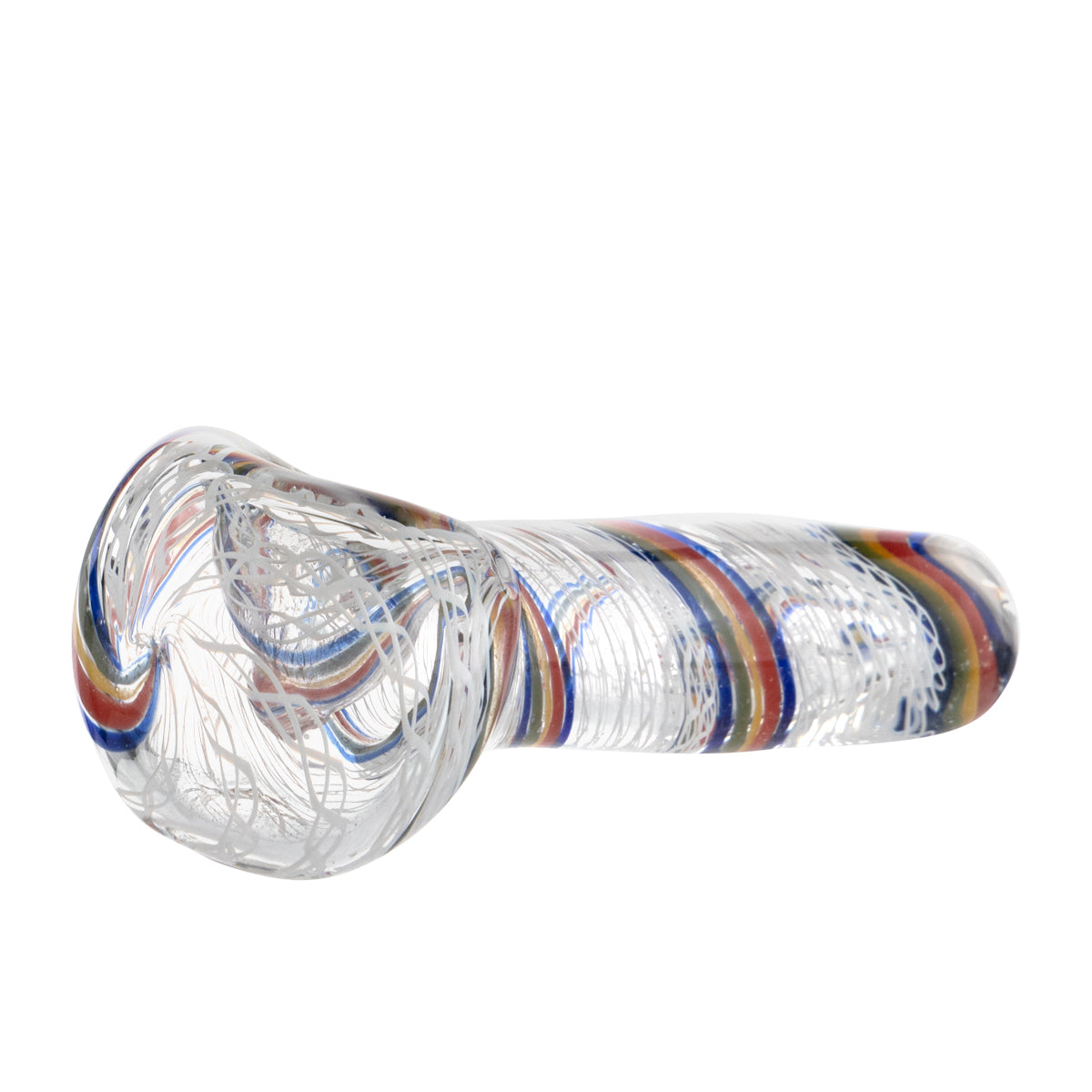 Hand Pipe | Rasta Ribbon | 3" - Glass - Assorted Hand Pipe Biohazard Inc   