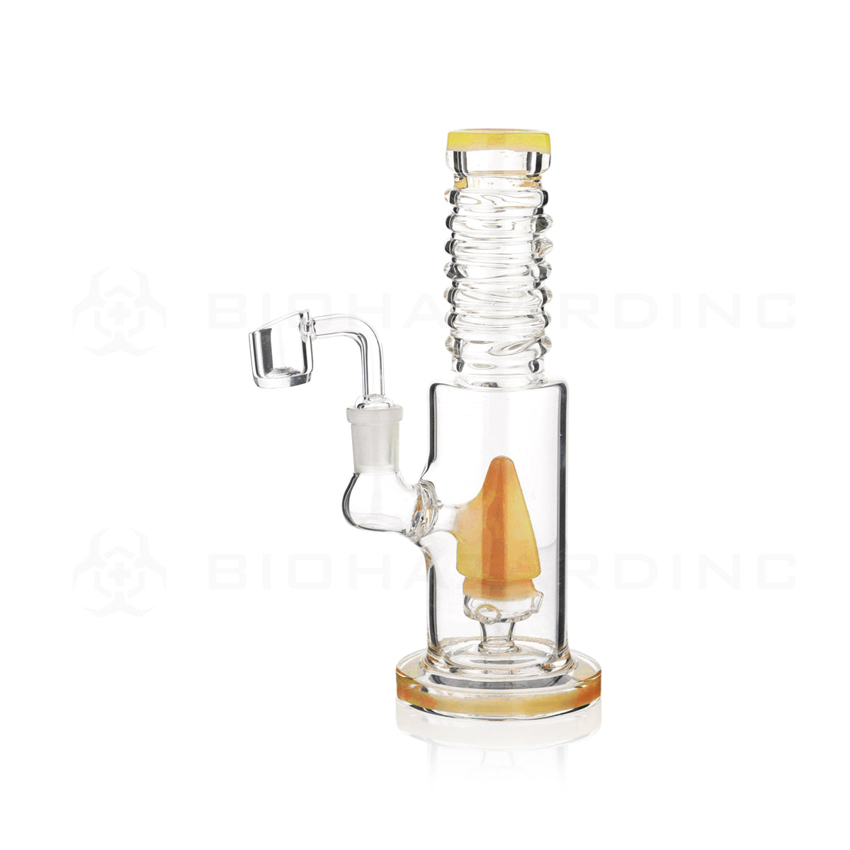 Dab Rig | Cone Percolator w/ Banger | 8" - 14mm - Various Colors Glass Dab Rig Biohazard Inc   