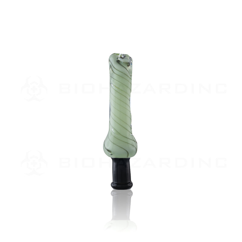 Nectar Collector | Pocket Glass Hand Straw w/ Quartz Tip | 4" - 10mm - Various Colors Nectar Collector Biohazard Inc   
