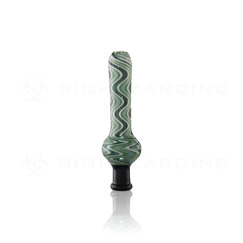 Nectar Collector | Pocket Glass Hand Straw w/ Quartz Tip | 4" - 10mm - Various Colors Nectar Collector Biohazard Inc   