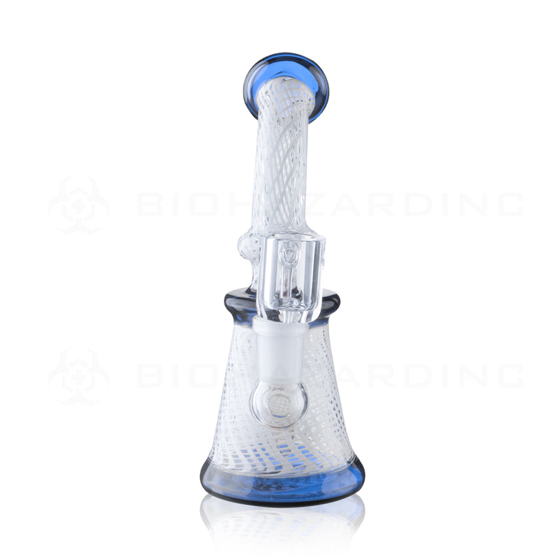 Dab Rig | Artistic Net Patterns | 7.5" - 14mm - Various Colors Glass Dab Rig Biohazard Inc   