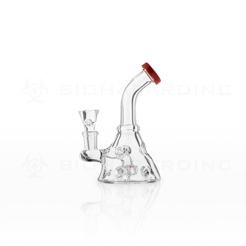 Water Pipe | Mini Beaker Glass Water Pipe | 5.5" - 14mm - Assorted Colors Glass Bong Biohazard Inc   