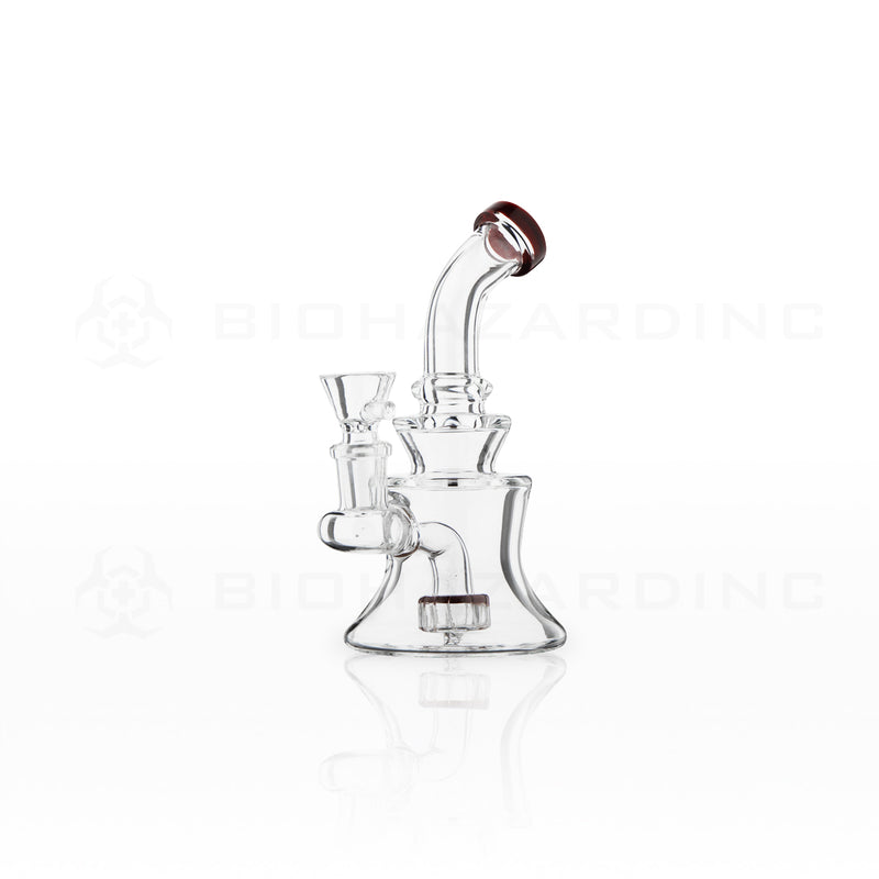 Water Pipe | Compact Shower Head Percolator Water Pipe | 6" - 14mm - Mix Colors Glass Bong Biohazard Inc   